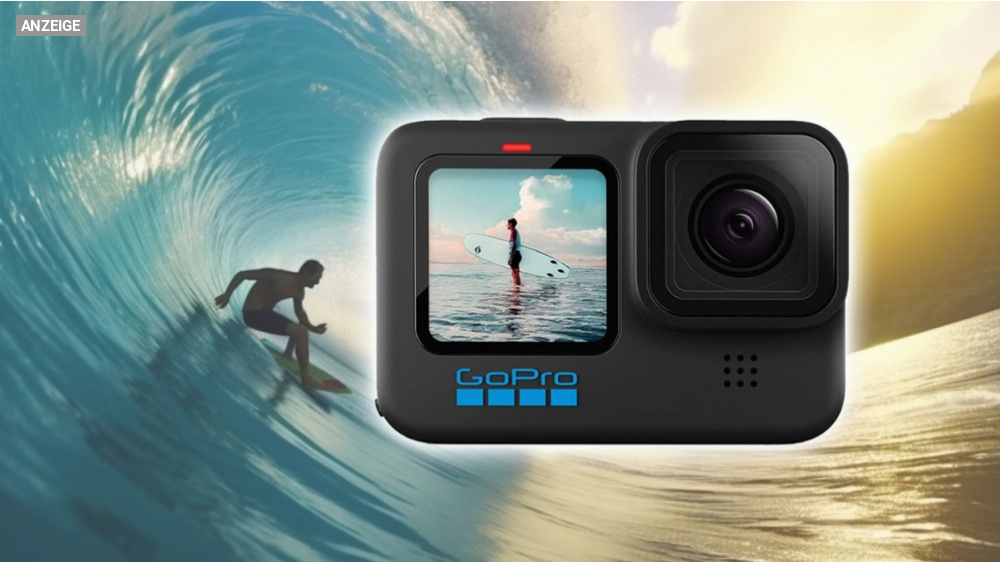 GoPro Hero10 Black mit 180 Euro Rabatt: Action-Kamera für 5,3K-Videos mit 60 Fps im Angebot