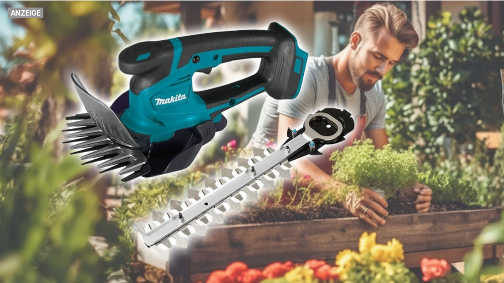Bestes Angebot: Akku-Grasschere Makita DUM604ZX stark reduziert bei Amazon (auch als Strauchschere nutzbar)