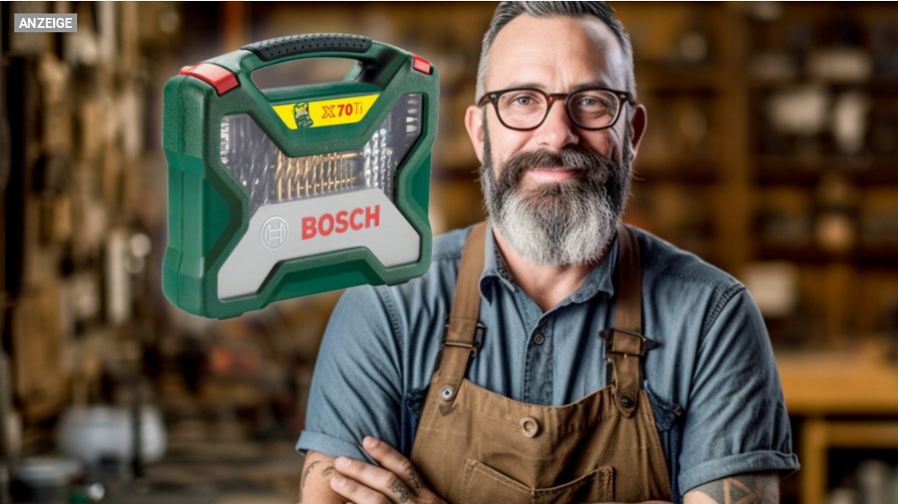 Nirgends günstiger: 70-teiliges Bohrer-/Schrauber-Set von Bosch bei Amazon für weniger als die Hälfte