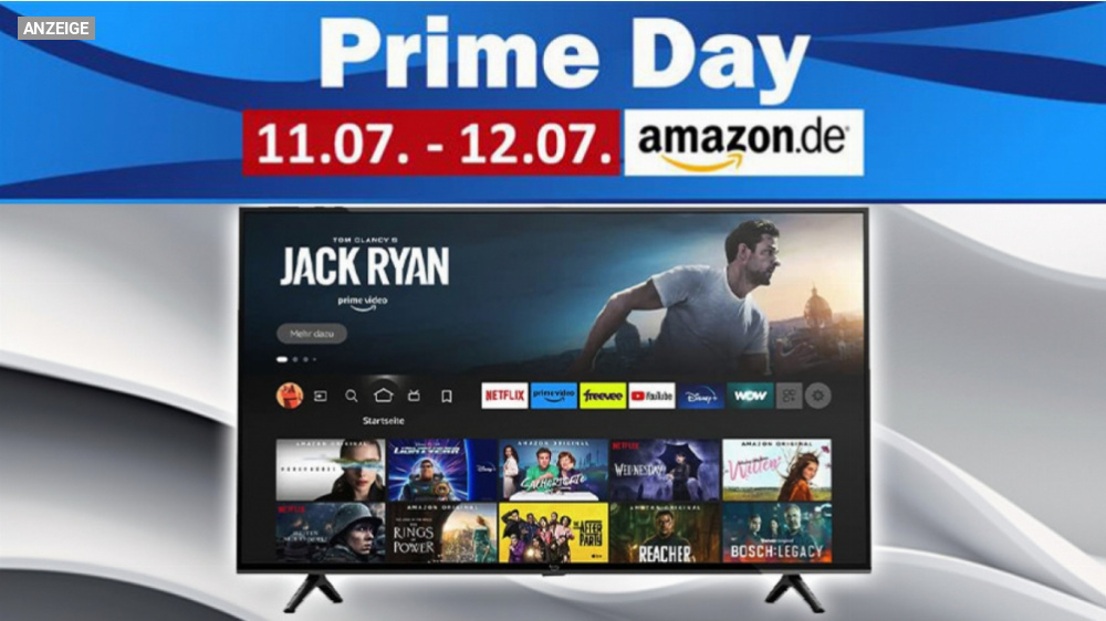 Der beste Deal des Prime Day? Mega-Rabatt von über 500 Euro auf 4K UHD Amazon TV aber nur für kurze Zeit