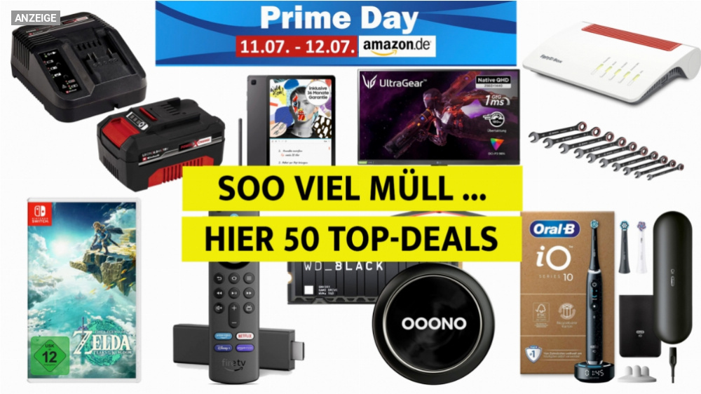 Amazon Prime Day: 99 % Müll - 50 Top-Angebote, von denen einige auch nach Prime Day gelten