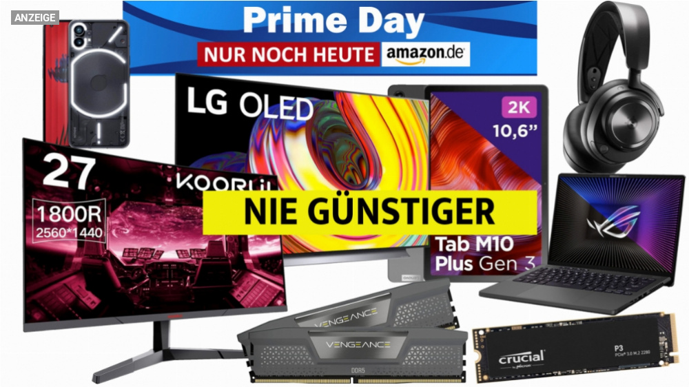 Noch wenige Stunden günstiger denn je: Diese Prime-Day-Angebote darf keiner verpassen