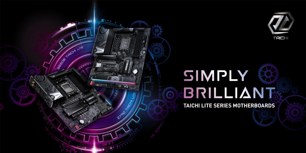 "Einfach brilliant" - so bewirbt Asrock seine neu geschaffenen Taichi Lite Mainboards.