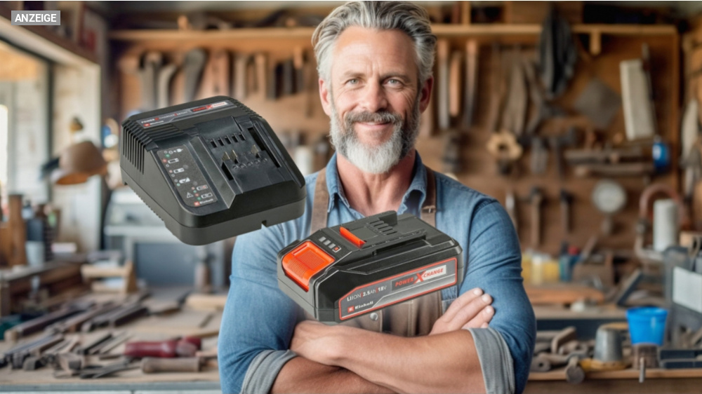 Fast schon geschenkt: Einhell Akku 18V + Ladegerät bei Amazon jetzt für 25,41 Euro