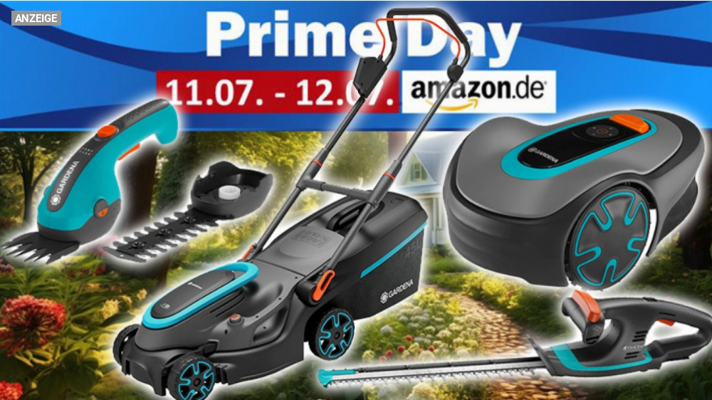 Jetzt aber schnell: Gardena Rasenmäher und Werkzeuge am Prime Day um fast 200 Euro günstiger!
