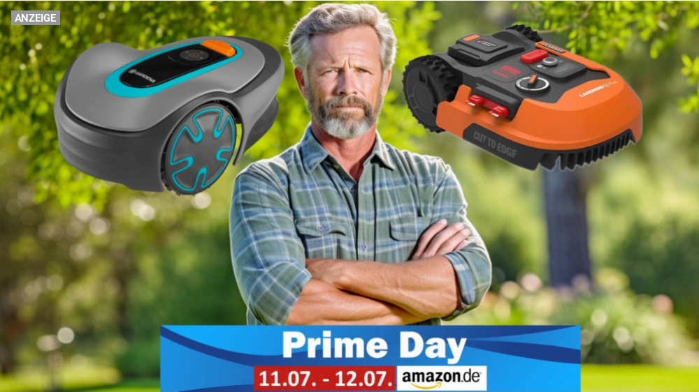 Nur noch heute: Gardena Sileno vs. Worx Landroid am Prime Day - welches Mähroboter-Angebot ist besser?