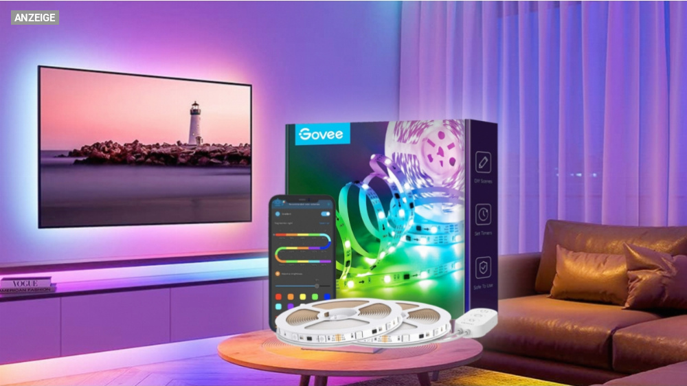 Kurz doppelt sparen: Govee LED Strip 10m zum Amazon-Aktionspreis + Rabatt-Coupon