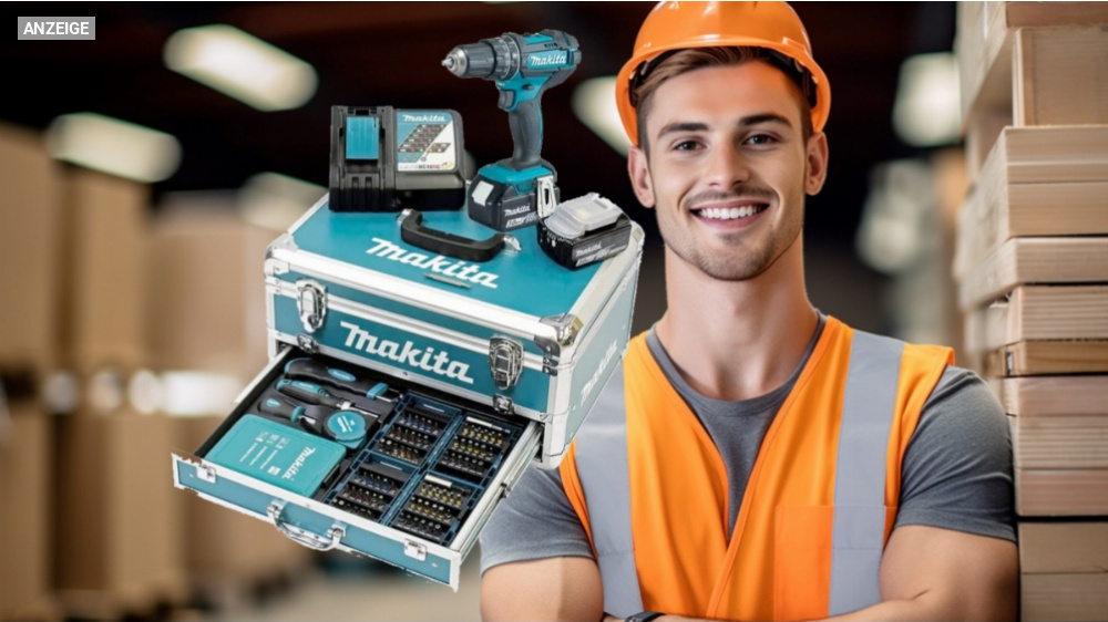 Makita schlägt Bosch: Der 18V-Akkuschrauber-Topseller bei Amazon ist der Makita DHP482RFX9 - im Set mit 41 % Rabatt
