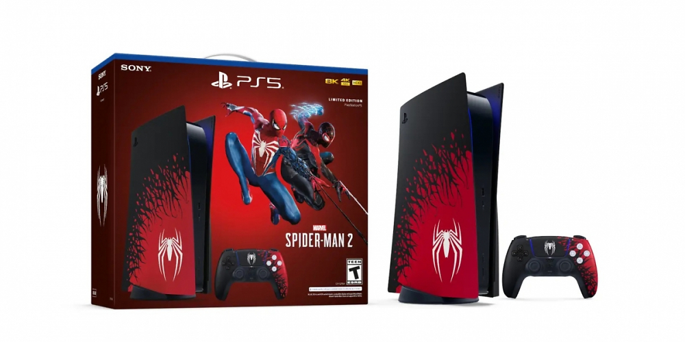 Das neue PS5-Modell im Spiderman-2-Design lässt sich ab 28. Juli 2023 vorbestellen.