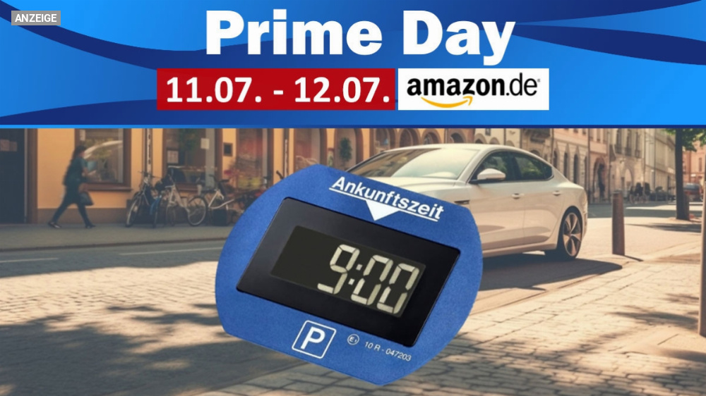 Nur kurz: 48 % Rabatt auf meistverkaufte elektronische Parkscheibe | Amazon Prime Day