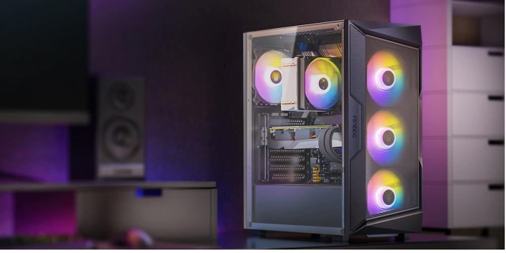 Antec AX61 Elite: Mid-Tower mit Mesh-Panel und ARGB-Lüftern angekündigt