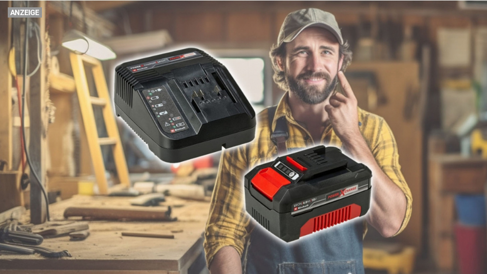 Das beste Einhell-Angebot? Über 70 % Rabatt auf 18V-Akku + Ladegerät