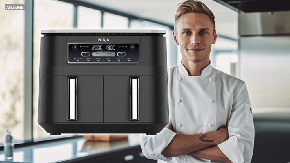 50 Euro sparen bei Ninja Foodi AF300EU: Beliebteste Heißluftfritteuse günstiger kaufen