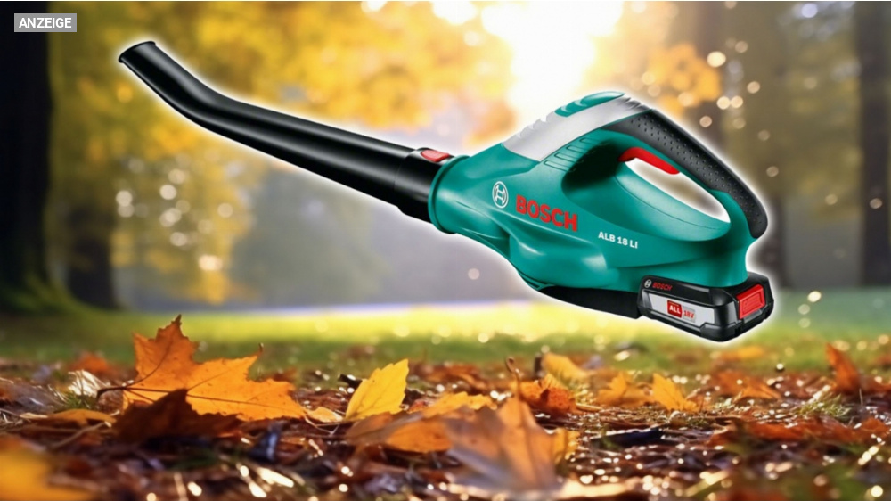 Nirgendwo günstiger: Bei Bosch Akku-Laubbläser über 50 % sparen dank Rabatt + Gutschein