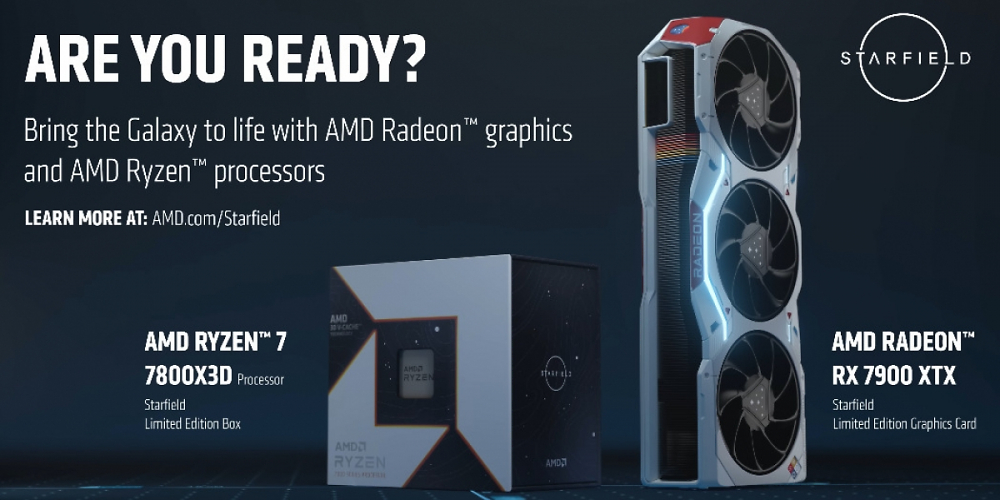 Radeon RX 7900 XTX und Ryzen 7 7800X3D: AMD mit Starfield-Edition