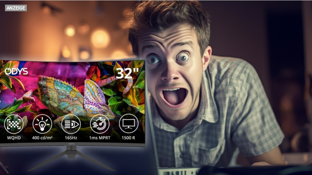 Kein Scherz: Bestseller-Gaming-Monitor 32" Curved WQHD 165 Hz kostet gerade keine 230 Euro