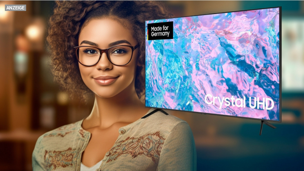 Kein Witz: Der bestverkaufte Fernseher 55-Zoll Samsung Crystal UHD TV aus 2023 kostet keine 470 Euro