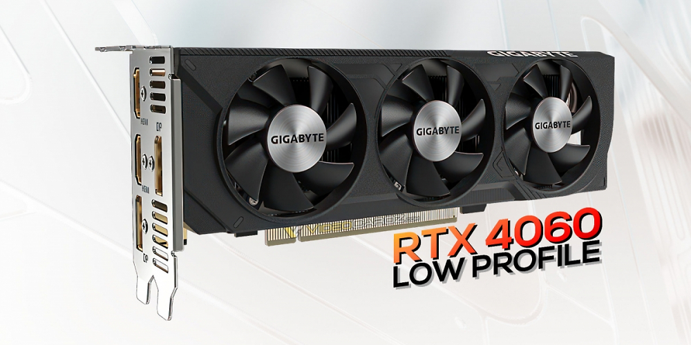 Gigabyte RTX 4060 Low Profile Hero: Flache Geforce mit drei Lüftern vorgestellt
