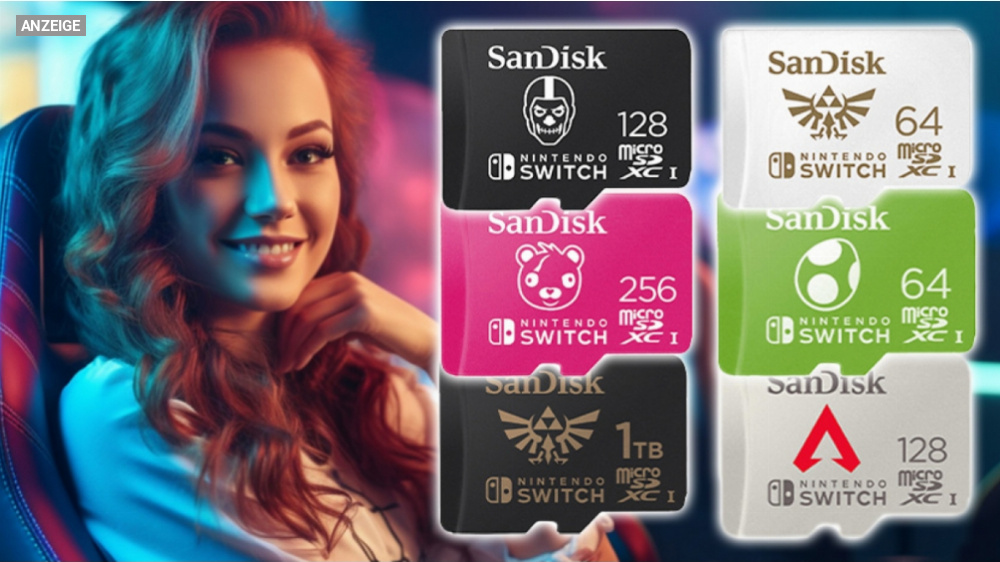 Machen Sie Ihre Switch Pro! Bis zu 45 % Rabatt auf Zelda, Fortnite und Apex microSD-Speicherkarten
