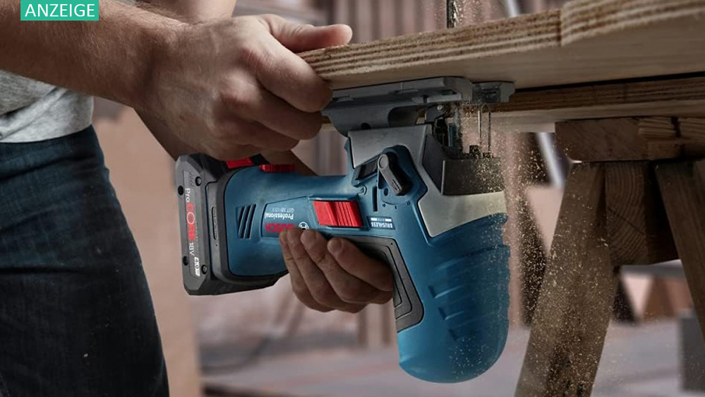 Nirgendwo günstiger: Bosch Akku-Stichsäge über 40 % reduziert (für 18V-Akkus)