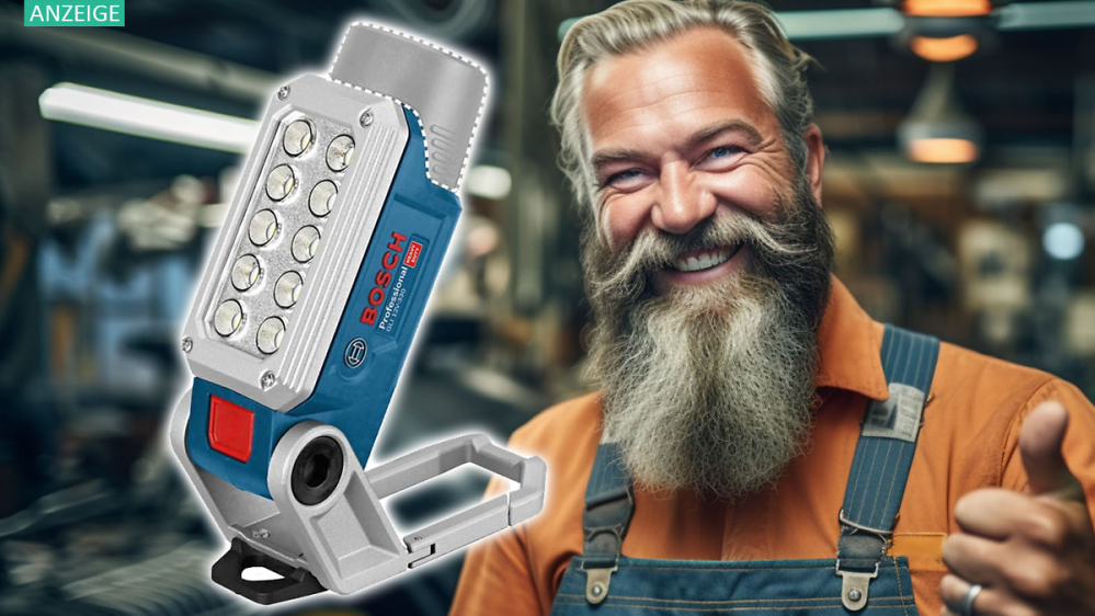 Nur kurz zum halben Preis: Bosch LED-Arbeitslampe nirgendwo günstiger
