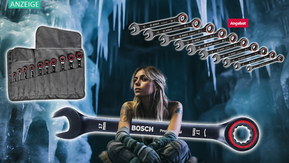 Wera, zieh dich warm an: 10-teil. Ratschenschlüssel-Set von Bosch Pro nur 67,99 € - kurz im Sale