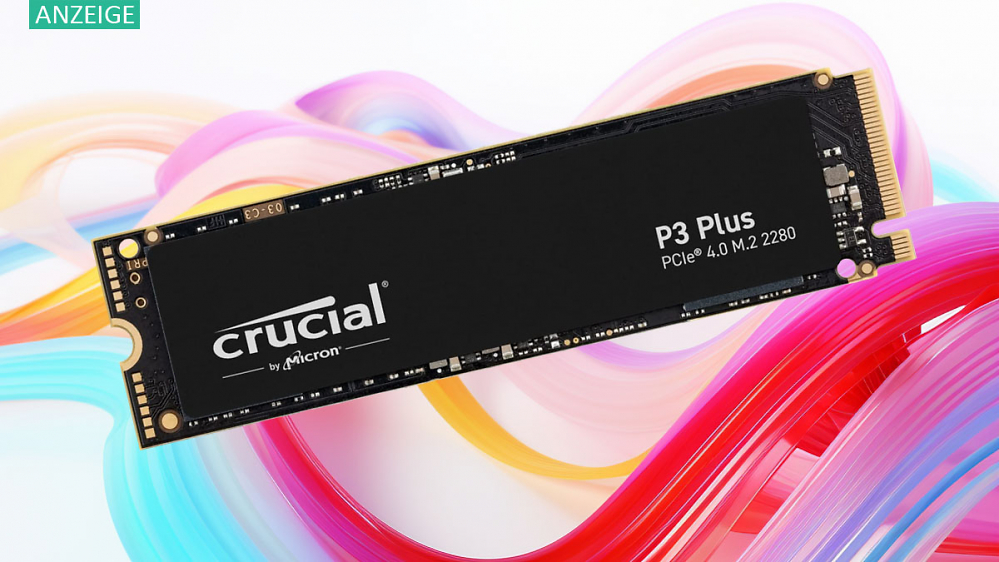 Crucial P3 Plus erstmals unter 80 Euro: Jetzt die günstigste 2-TB-SSD ab 5 GB/s Leserate
