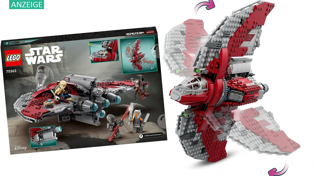 Amazon drückt den Preis für Lego Star Wars: Ahsoka Tanos T-6 Jedi Shuttle nirgendwo günstiger (Set 75362)