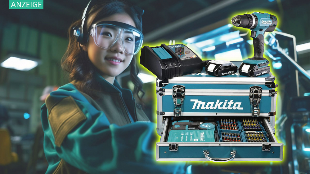 Kostet nicht mal die Hälfte: Makita Akku-Schlagbohrschrauber im Set kurze Zeit besonders günstig