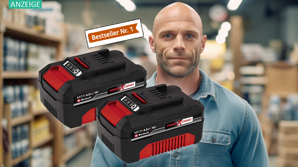Kein Werkzeug-Akku ist gefragter: Alle greifen zum Einhell-Twinpack 2x Akku 18V 4,0 Ah mit 52 % Rabatt