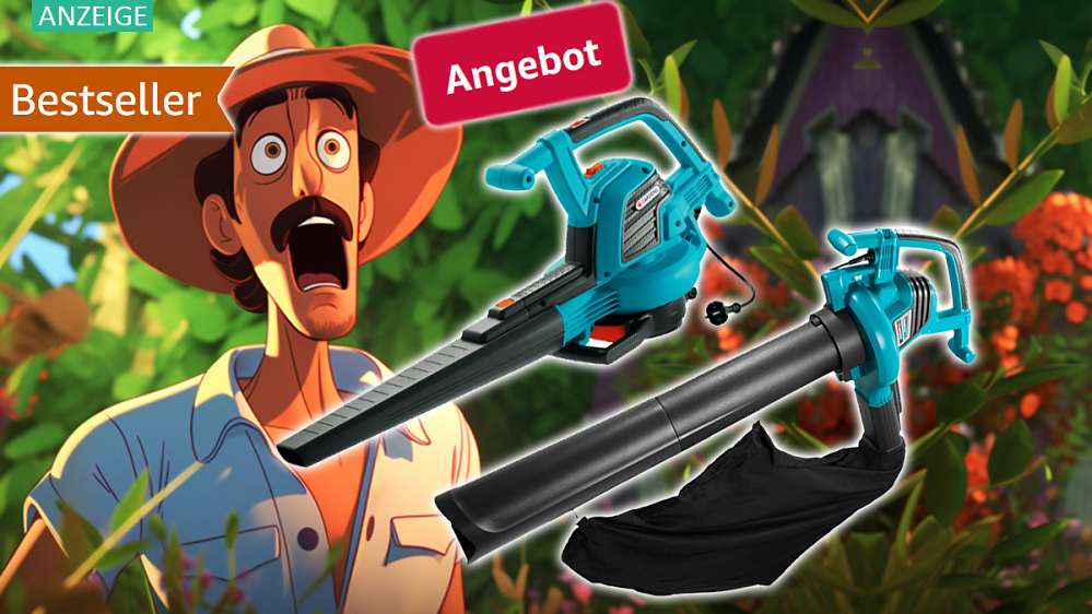 Preis weggepustet: Satte 40 % Rabatt auf Gardena Gartensauger-/Bläser ErgoJet 3000 im Angebot