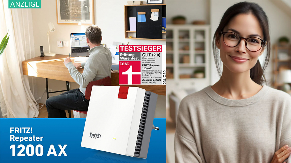 Mit Amazon Fritz-schnell ins Internet: Dank 2 Funkeinheiten sorgt dieser Repeater-Bestseller für bestes WLAN
