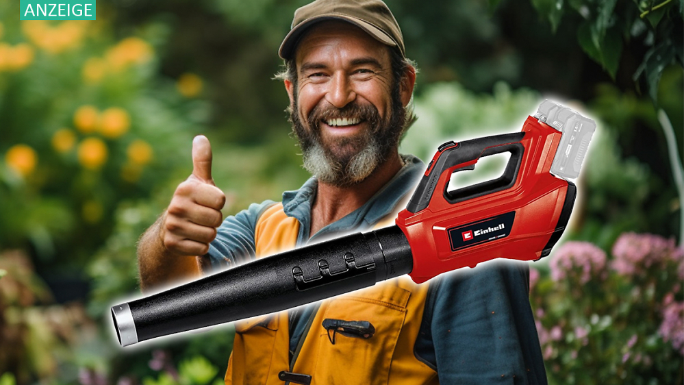 Akku-Laubbläser nirgendwo günstiger: Einhell GP-LB 36/210 Li E für 18V-Akkus mit höchstem Rabatt bei Amazon