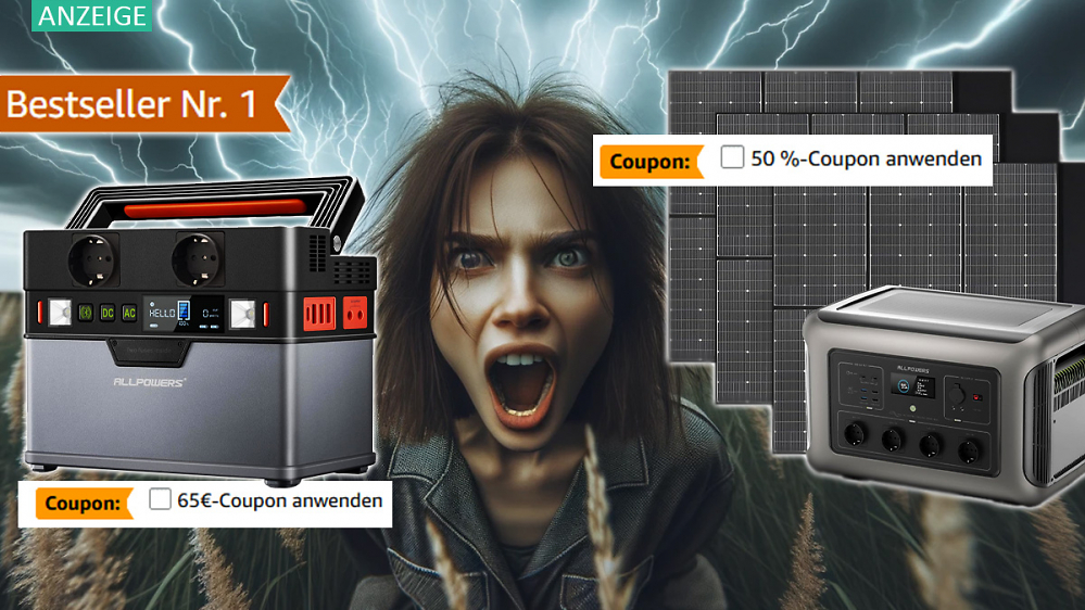 Kein Scherz! Über 2.500 Euro Rabatt auf Generatoren und tragbare Powerstations von Allpowers - Bereits ab 80 Euro Kaufpreis!