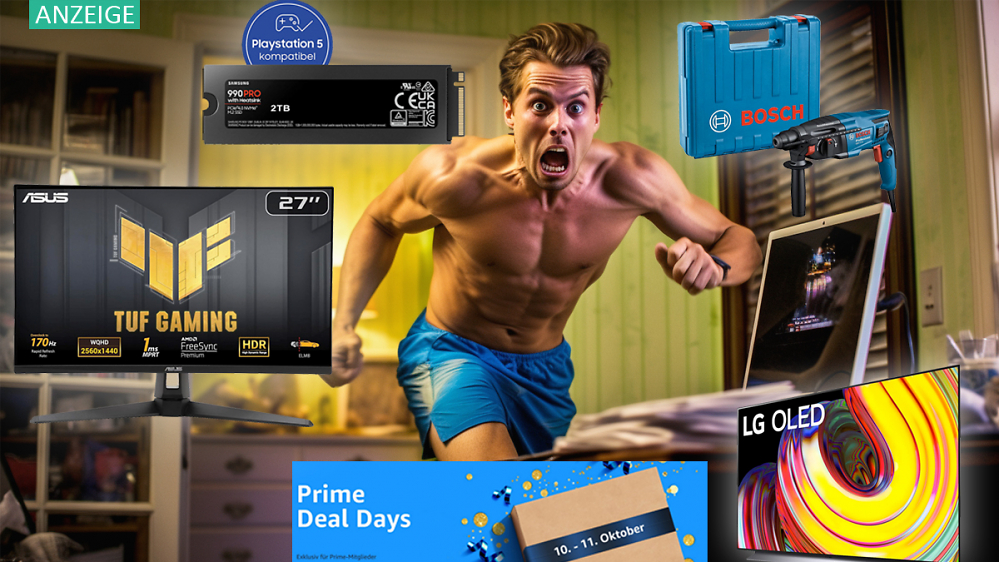 Amazon Prime Day nicht verpassen: SSD, Monitor, LG OLED TV, Bosch - mehr Highlights der Prime Deal Days
