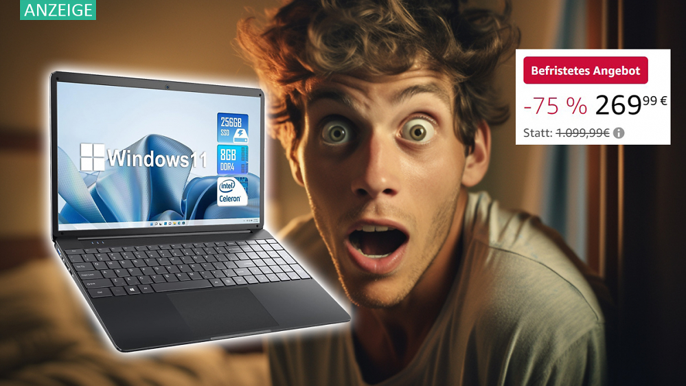 Amazon verkauft Laptop für 270 Euro statt für 1.100 Euro: Ist dieses Mega-Schnäppchen ein Mega-Fake?