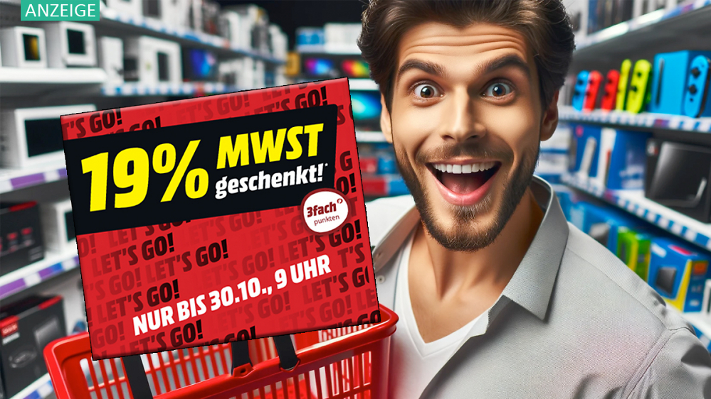 Nur noch bis 9 Uhr: Letzte Chance auf 19 % Mwst. geschenkt bei MediaMarkt & Saturn