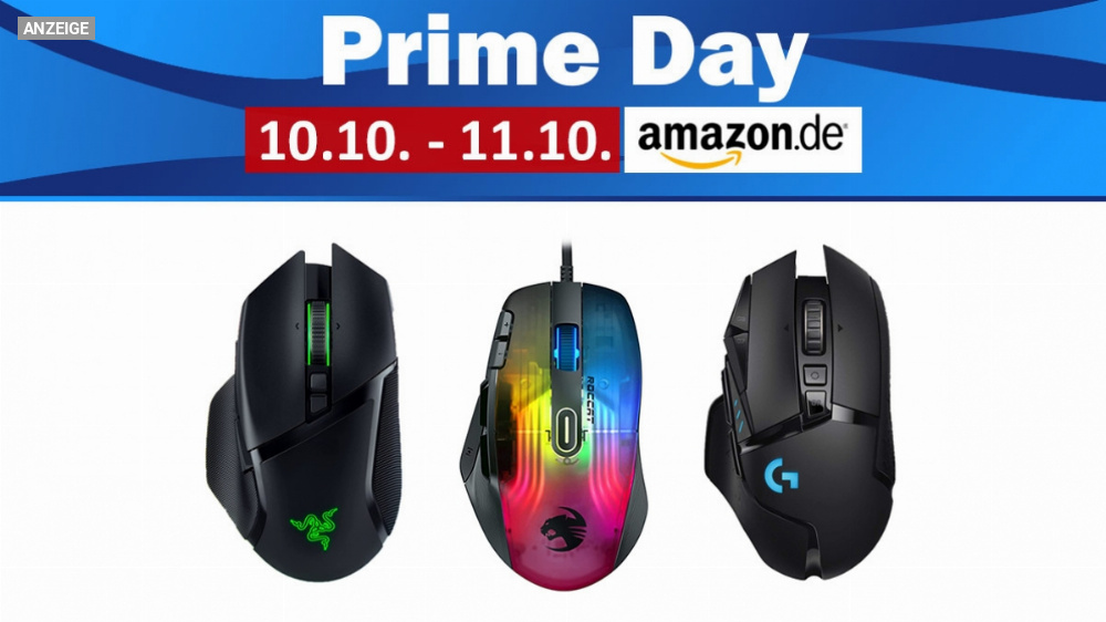 Amazon Prime Day: Sie suchen die besten Gaming-Mäuse zu Top-Preisen?
