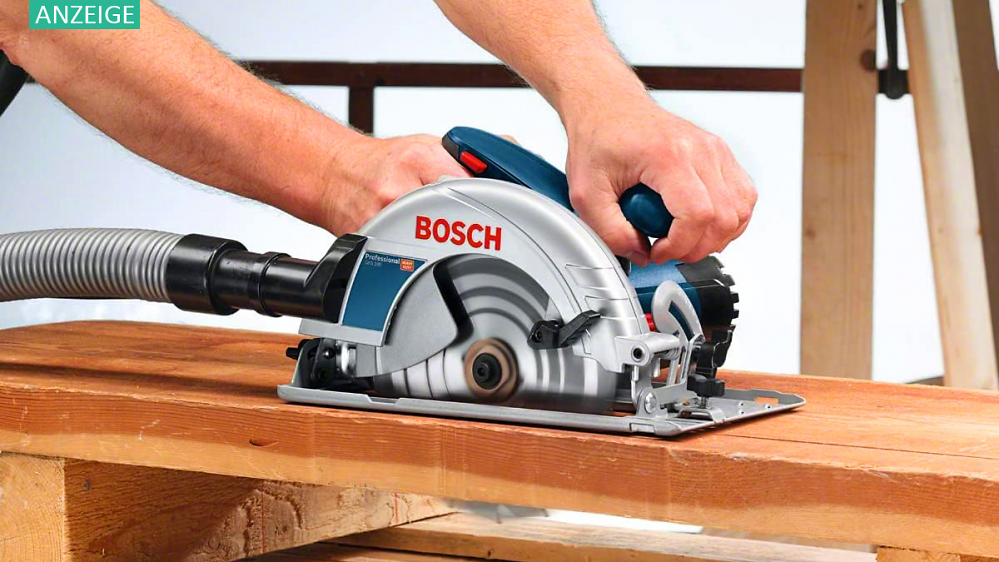 Bosch Handkreissäge zum Bestpreis abstauben: Über 50 % Rabatt bei Amazon
