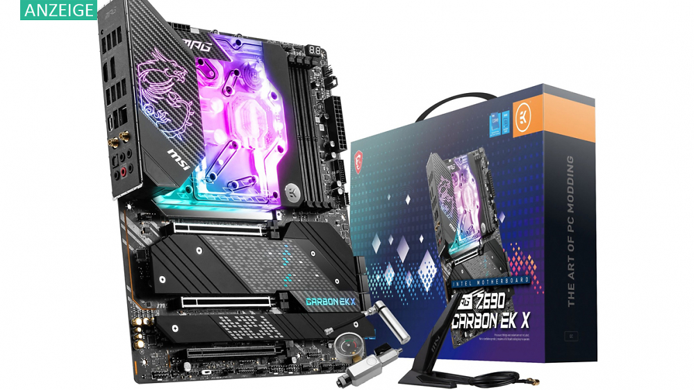 Abverkauf bei MSI-Mainboards mit EK-Wasserkühler: Hunderte Euro Rabatt auf Z690 Carbon & Torpedo EK X für 14900K & Co.
