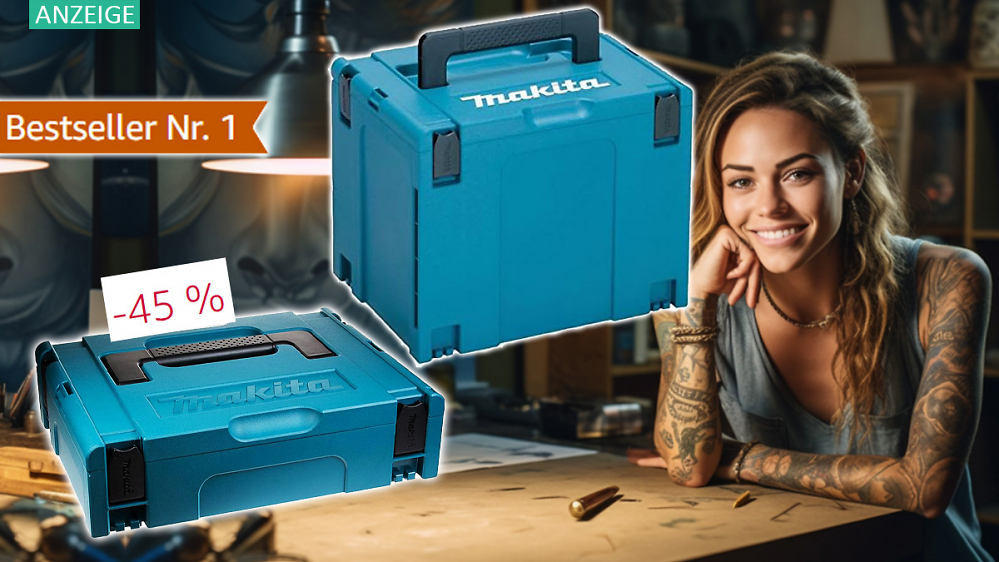 Makita räumt nach dem Amazon Prime Day auf: Bis zu satte 45 % Rabatt auf Makpac Systemkoffer