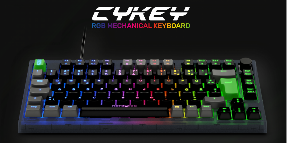 Nerdytec CYKEY: Couchmaster-Macher präsentieren "Vision für die perfekte Open-Source-Tastatur"