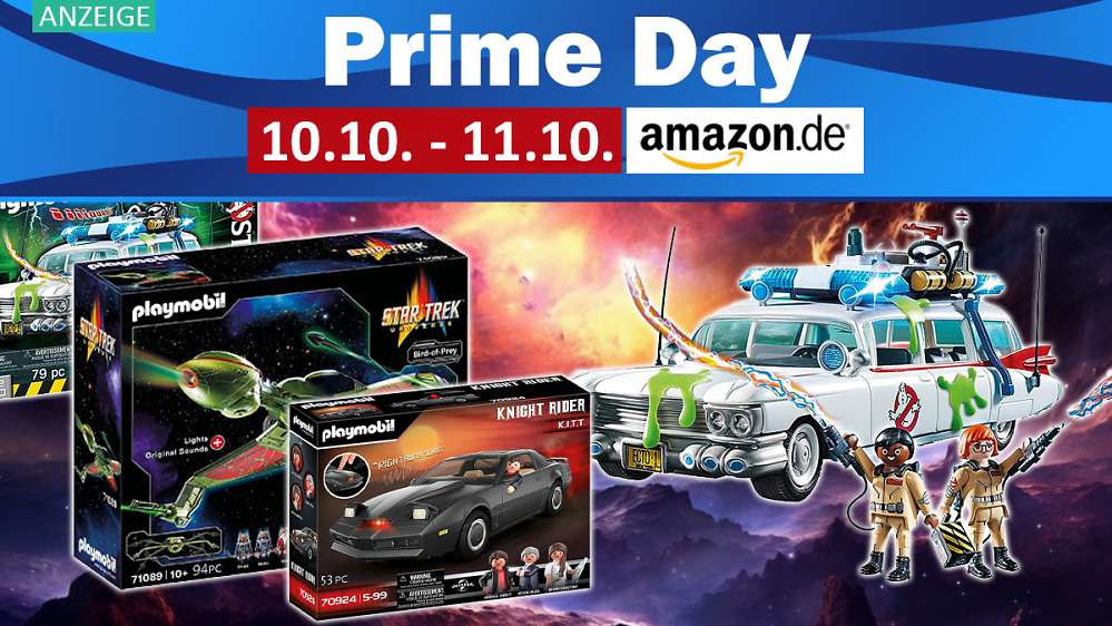 Von Star Trek bis Ghostbusters mit bis zu 51 % Rabatt am Prime Day: Playmobil-Lizenzprodukte jetzt radikal reduziert