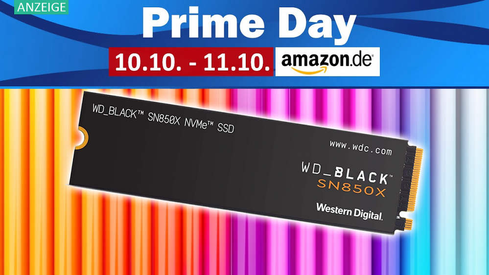 WD_Black SN850X am Prime Day: Riesige Rabatte für SSD mit 2 und 4 TB bei Amazon - konkurrenzlos günstig!