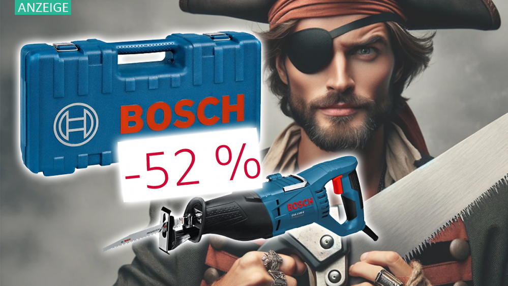 Bosch Säbelsäge bei Amazon heftig reduziert - inkl. Sägeblätter für Holz und Metall & Koffer