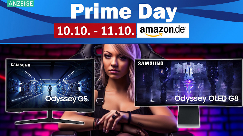 Gaming-Monitor-Bestseller zurück im Prime Day Angebot: Amazon verschleudert begehrte Samsung Odyssey Monitore