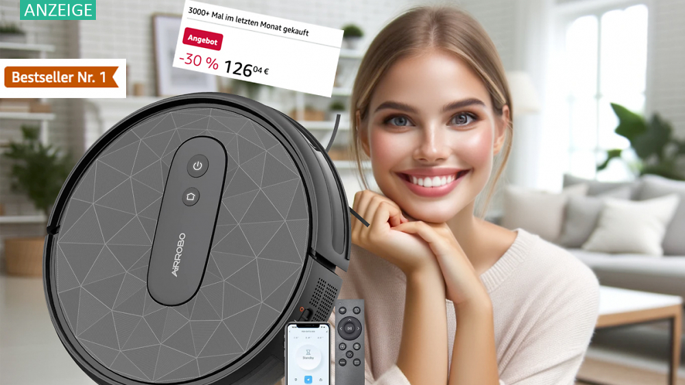 Tausendfach gekauft: Topseller-Saugroboter bei Amazon für 126,04 Euro - nur kurz!