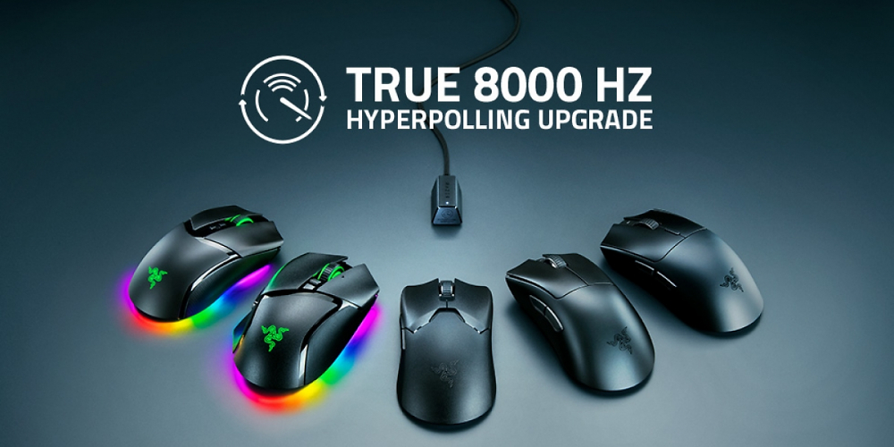 8.000 Hertz für 5 Gaming-Mäuse Razer schraubt Abtastrate per Firmware hoch