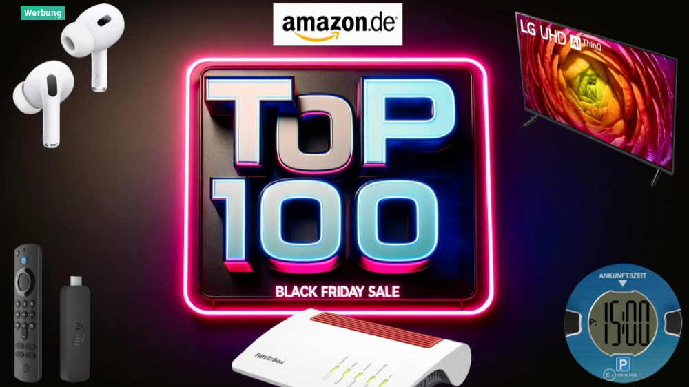 Jetzt oder nie: Amazon enthüllt 100 Black Friday Deals - nur bis 23:59 Uhr