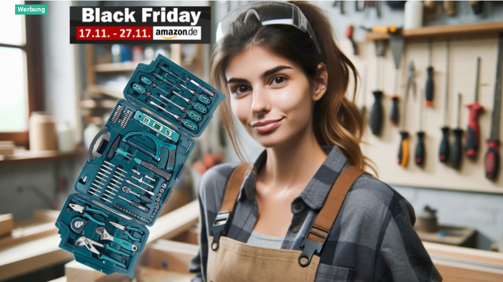 Amazon hämmert Black-Friday-Preis klein: 89-teiliger Werkzeugkoffer nur noch 52,49 Euro